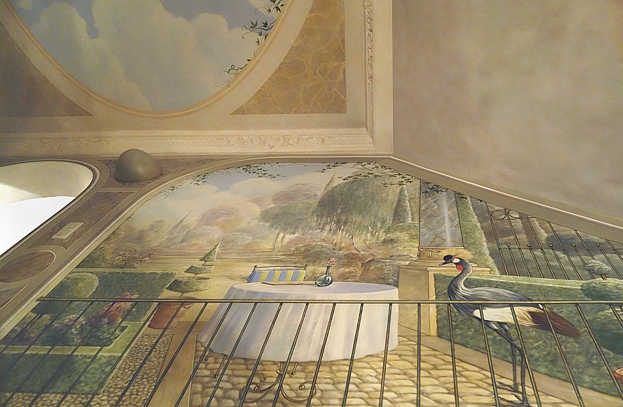muurschildering panoramisch zicht